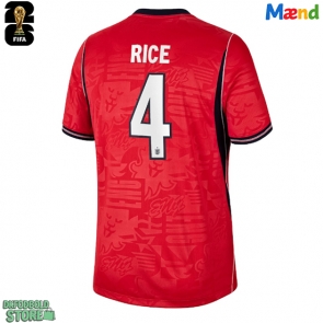 England Declan Rice #4 Replika Udebanetrøje VM 2026 Kortærmet